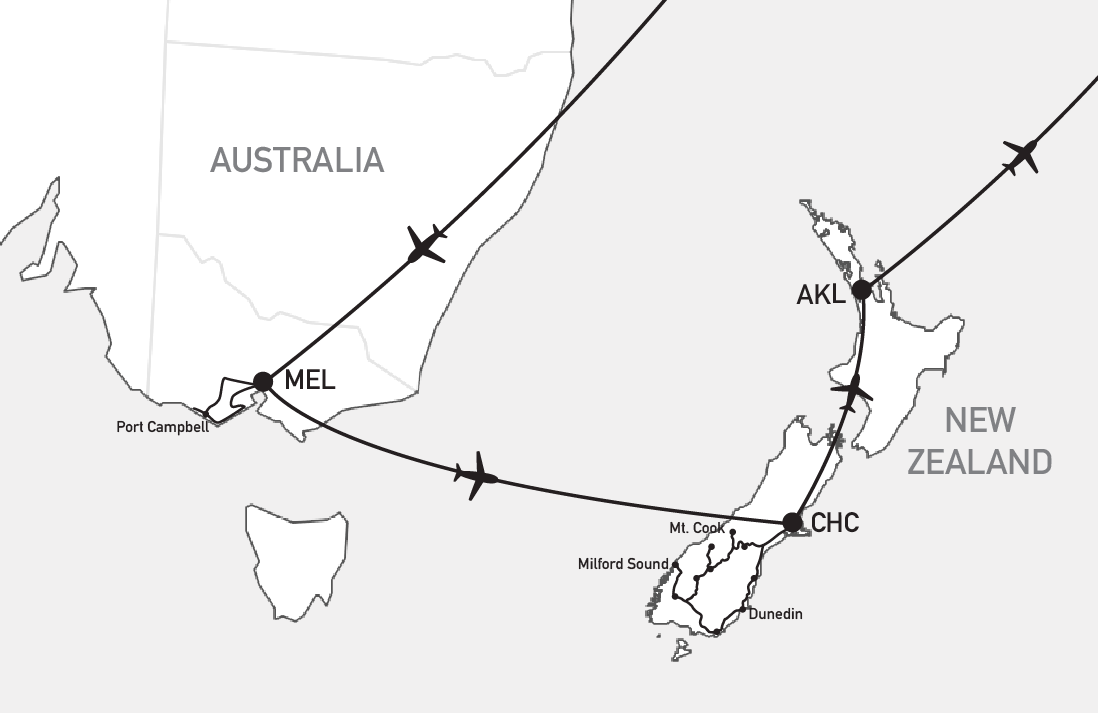 Australia and New Zealand itinerary